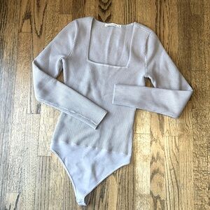 A&F Square Neck Sweater Bodysuit